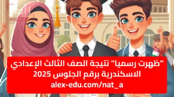 “ظهرت رسميا” نتيجة الصف الثالث الإعدادي الاسكندرية برقم الجلوس 2025 alex-edu.com/nat_a