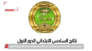عاجل | إعلان نتائج السادس الابتدائي في الأنبار والديوانية برسم النجاح والتفوق