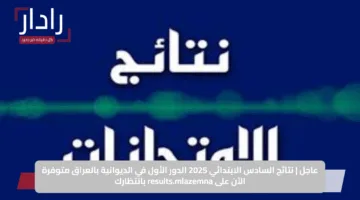 عاجل | نتائج السادس الابتدائي 2025 الدور الأول في الديوانية بالعراق متوفرة الآن على results.mlazemna بانتظارك