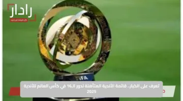 تعرف على الكبار.. قائمة الأندية المتأهلة لدور الـ16 في كأس العالم للأندية 2025