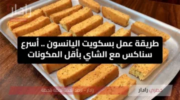 طريقة عمل بسكويت اليانسون .. أسرع سناكس مع الشاي بأقل المكونات