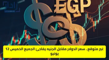غير متوقع.. سعر الدولار مقابل الجنيه يفاجئ الجميع الخميس 12 يونيو