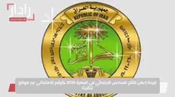 فرحة إعلان نتائج السادس الابتدائي في البصرة 2025 بالرقم الامتحاني عبر موقع نتائجنا