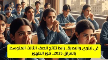في نينوى والبصرة.. رابط نتائج الصف الثالث المتوسط بالعراق 2025.. فور الظهور