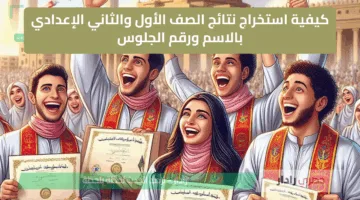 “ظهرت الان” كيفية استخراج نتائج الصف الأول والثاني الإعدادي بالاسم ورقم الجلوس 2025 الترم الثاني