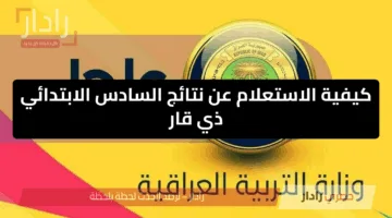 بصيغة Pdf.. نتائج السادس الابتدائي ذي قار 2025 دور أول عبر موقع نتائجنا 