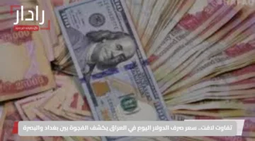 تفاوت لافت.. سعر صرف الدولار اليوم في العراق يكشف الفجوة بين بغداد والبصرة