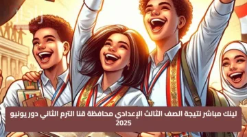لينك مباشر نتيجة الصف الثالث الإعدادي محافظة قنا الترم الثاني دور يونيو 2025
