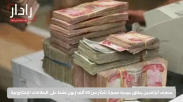 مصرف الرافدين يطلق عيدية مميزة لأكثر من 50 ألف زبون نشط على البطاقات الإلكترونية