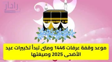 موعد وقفة عرفات 1446 ومتى تبدأ تكبيرات عيد الأضحى 2025 وصيغتها