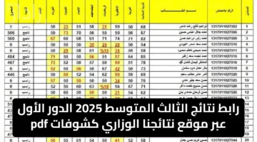 الآن رابط نتائج الثالث المتوسط 2025 الدور الأول محافظة صلاح الدين – العراق فور الإعلان عنها