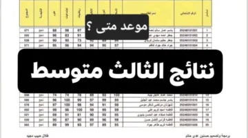 استخرج “جهز رقمك الامتحاني!” رابط شغّال للاستعلام عن نتائج الثالث المتوسط 2025 الدور الأول بالعراق قبل الظهور الرسمي!