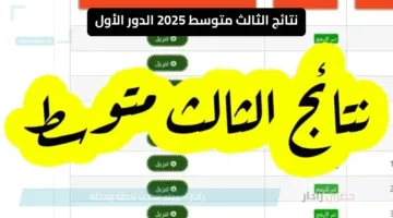 استعلم هسه.. نتائج الثالث متوسط 2025 الدور الأول PDF عموم المحافظات في العراق موقع نتائجنا الرسمي
