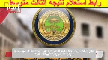 نتائج الثالث متوسط 2025 الدور الأول تظهر الآن.. رابط مباشر للاستعلام عبر موقع نتائجنا ووزارة التربية العراقية