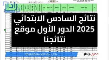 بشائر النجاح.. نتائج السادس الابتدائي 2025 العراق عموم المحافظات تنشر إلكترونيًا عبر موقع نتائجنا وملازمنا وهذه خطوات التحميل والتظلم 