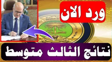 extract “استخرج الآن” نتائج الصف الثالث المتوسط دور أول 2025 العراق عبر نتائجنا pdf