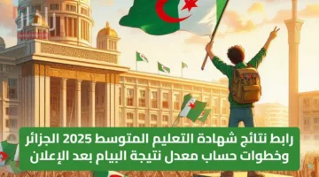 رابط نتائج شهادة التعليم المتوسط 2025 الجزائر وخطوات حساب معدل نتيجة البيام بعد الإعلان