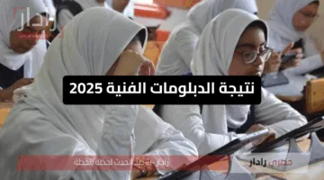 نتيجة الدبلومات الفنية 2025 برقم الجلوس على الرابط الرسمي