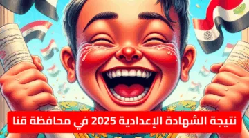 نتيجة الشهادة الإعدادية محافظة قنا برقم الجلوس اليوم 2025 الفصل الدراسي الثاني