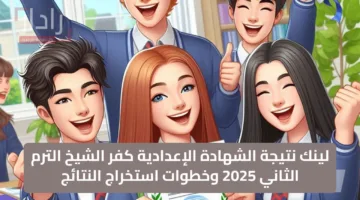 لينك نتيجة الشهادة الإعدادية كفر الشيخ الترم الثاني 2025 وخطوات استخراج النتائج
