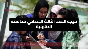 عاجل.. ظهور نتيجة الصف الثالث الإعدادي محافظة الدقهلية 2025 برقم الجلوس والاسم عبر بوابة المديرية