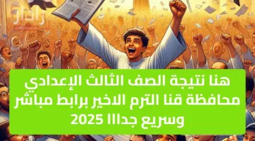 «بشرى سارة» نتيجة الصف الثالث الإعدادي محافظة قنا الترم الاخير برابط مباشر وسريع جدااا 2025