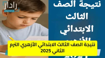 «بشرى سارة» نتيجة الصف الثالث الابتدائي الأزهري الترم الثاني 2025 برقم الجلوس الآن