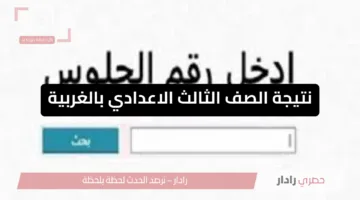 ظهرت الآن.. ننتيجة الصف الثالث الاعدادي بالغربية 2025 بالاسم وبرقم الجلوس الترم الثاني
