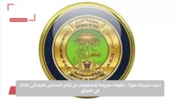 اعرف نتيجتك فورًا.. خطوات سريعة للاستعلام عن نتائج السادس الابتدائي 2025 في العراق