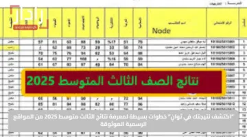 “اكتشف نتيجتك في ثوانٍ”.. خطوات بسيطة لمعرفة نتائج الثالث متوسط 2025 من المواقع الرسمية الموثوقة