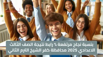 بنسبة نجاح مرتفعة % رابط نتيجة الصف الثالث الاعدادي 2025 محافظة كفر الشيخ الترم الثاني