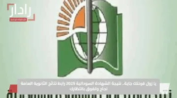 يا زول فرحتك جاية.. نتيجة الشهادة السودانية 2025 رابط نتائج الثانوية العامة نجاح وتفوق بانتظارك
