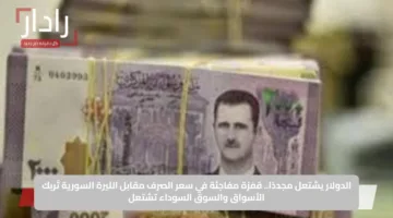 الدولار يشتعل مجددًا.. قفزة مفاجئة في سعر الصرف مقابل الليرة السورية تُربك الأسواق والسوق السوداء تشتعل