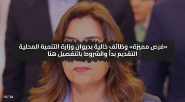 «فرص مميزة» وظائف خالية بديوان وزارة التنمية المحلية التقديم بدأ والشروط بالتفصيل هنا
