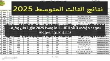 «موعد مؤكّد» نتائج الثالث المتوسط 2025 متى تعلن وكيف تحصل عليها بسهولة