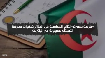 «فرصة مميزة» نتائج المراسلة في الجزائر خطوات معرفة نتيجتك بسهولة عبر الإنترنت