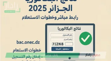 رابط نتائج البكالوريا 2025 الجزائر وخطوات الاستعلام عبر موقع الديوان الوطني