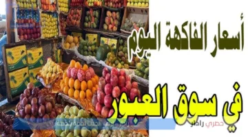 أسعار الفاكهة في سوق العبور اليوم الإثنين 7-7-2025 .. تراجع كبير للكمثرى