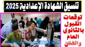 عااااجل .. انخفاض الحد الأدنى لـ تنسيق الثانويه العامه بالمنوفيه للعام الدراسي 2025-2026