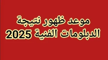 رسميا.. موعد ظهور نتيجه الدبلومات الفنيه 2025 برقم الجلوس من خلال بوابة التعليم الفني