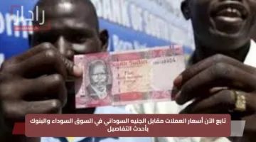 تابع الآن أسعار العملات مقابل الجنيه السوداني في السوق السوداء والبنوك بأحدث التفاصيل