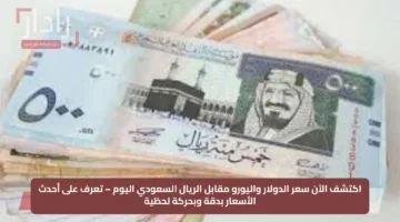 اكتشف الآن سعر الدولار واليورو مقابل الريال السعودي اليوم – تعرف على أحدث الأسعار بدقة وبحركة لحظية