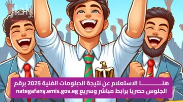هنــــــــــــــا الاستعلام عن نتيجة الدبلومات الفنية 2025 برقم الجلوس حصريا برابط مباشر وسريع nategafany.emis.gov.eg
