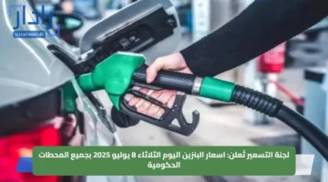 لجنة التسعير تُعلن: اسعار البنزين اليوم الثلاثاء 8 يوليو 2025 بجميع المحطات الحكومية