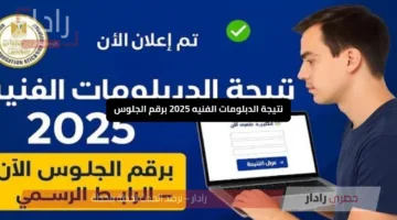 «بسهولة وسرعة» نتيجة الدبلومات الفنيه 2025 برقم الجلوس موعد ظهورها والرابط الرسمي هنا