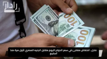 عاجل.. انخفاض مفاجئ في سعر الدولار اليوم مقابل الجنيه المصري لأول مرة منذ أسابيع
