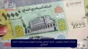 مزادات الدولار تتهاوى.. الريال اليمني يواصل الانهيار رغم محاولات البنك المركزي