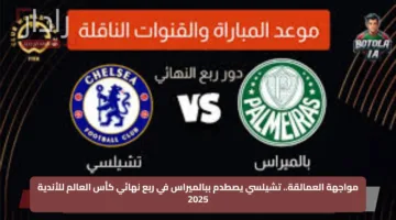 مواجهة العمالقة.. تشيلسي يصطدم ببالميراس في ربع نهائي كأس العالم للأندية 2025