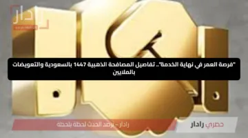 “فرصة العمر في نهاية الخدمة”.. تفاصيل المصافحة الذهبية 1447 بالسعودية والتعويضات بالملايين