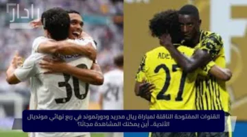 القنوات المفتوحة الناقلة لمباراة ريال مدريد ودورتموند في ربع نهائي مونديال الأندية.. أين يمكنك المشاهدة مجانًا؟